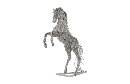 Phillips Collection - Horse Pipe Sculpture, Rearing, Stainless Steel - ID96059 veiw 1