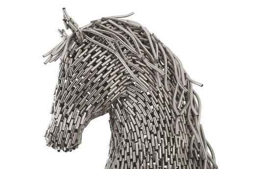 Phillips Collection - Horse Pipe Sculpture, Rearing, Stainless Steel - ID96059 veiw 2