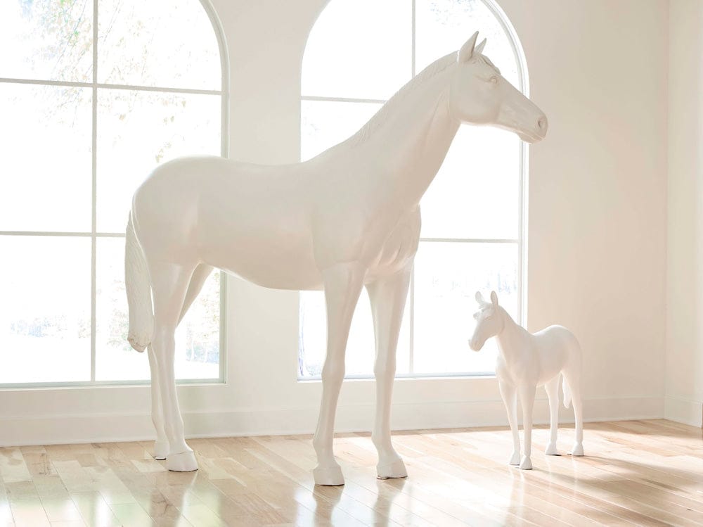 Phillips Collection - Horse Sculpture, Standing, Glossy White - PH63328 view 3