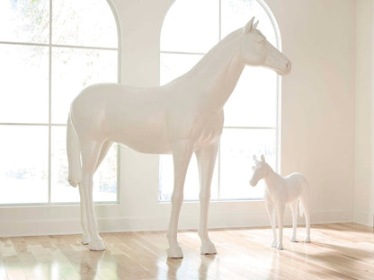 Phillips Collection - Horse Sculpture, Standing, Glossy White - PH63328 view 3