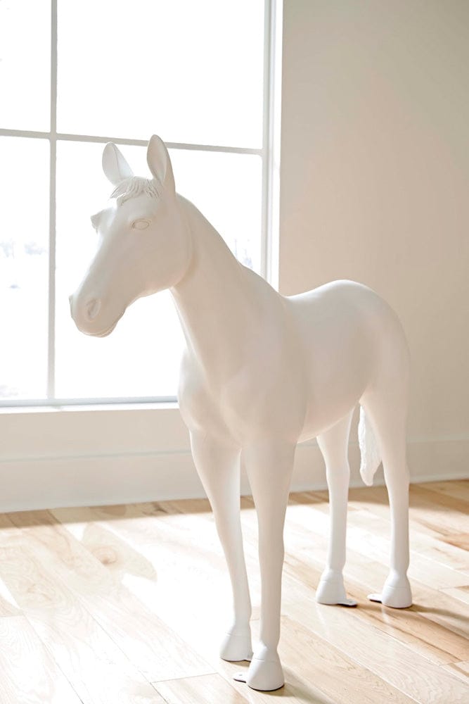 Phillips Collection - Horse Sculpture, Standing, Glossy White - PH63328 view 4