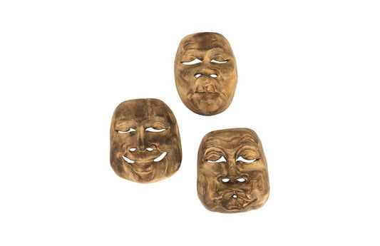 Phillips Collection - Indonesian Masks, Set of 3, Teak Wood, Assorted - ID103396 veiw 1