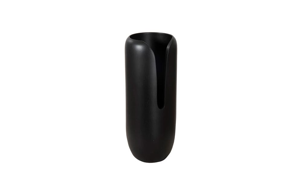 Phillips Collection - Interval Wood Vase, Black, Medium - TH107163 view 1