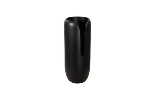 Phillips Collection - Interval Wood Vase, Black, Medium - TH107163 view 1