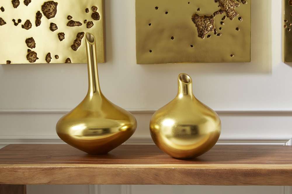 Phillips Collection - Julian Vase, Gold Leaf - PH67523 veiw 4