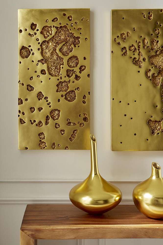 Phillips Collection - Julian Vase, Gold Leaf - PH67523 veiw 5
