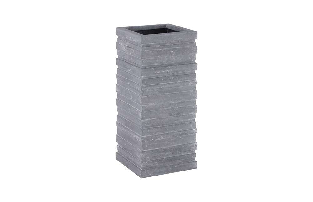 Phillips Collection - June Square Planter, Gray, LG - PH103542 veiw 1