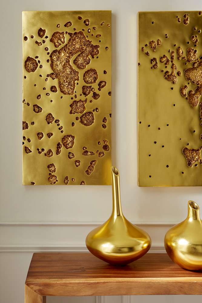 Phillips Collection - Katha Vase, Gold Leaf - PH67521 veiw 2