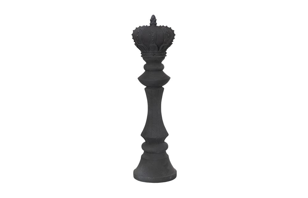 Phillips Collection - King Chess Sculpture, Cast Stone Black, Small - PH118739 view 1