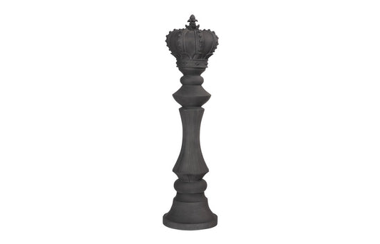 Phillips Collection - King Chess Sculpture, Cast Stone Black - PH115682 veiw 1
