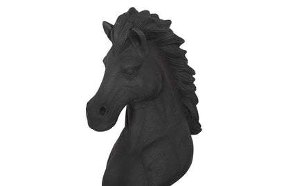 Phillips Collection - Knight Chess Sculpture, Cast Stone Black, Small - PH118747 view 3