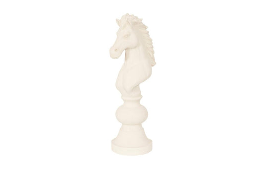 Phillips Collection - Knight Chess Sculpture, Cast Stone White, Small - PH118748 view 1