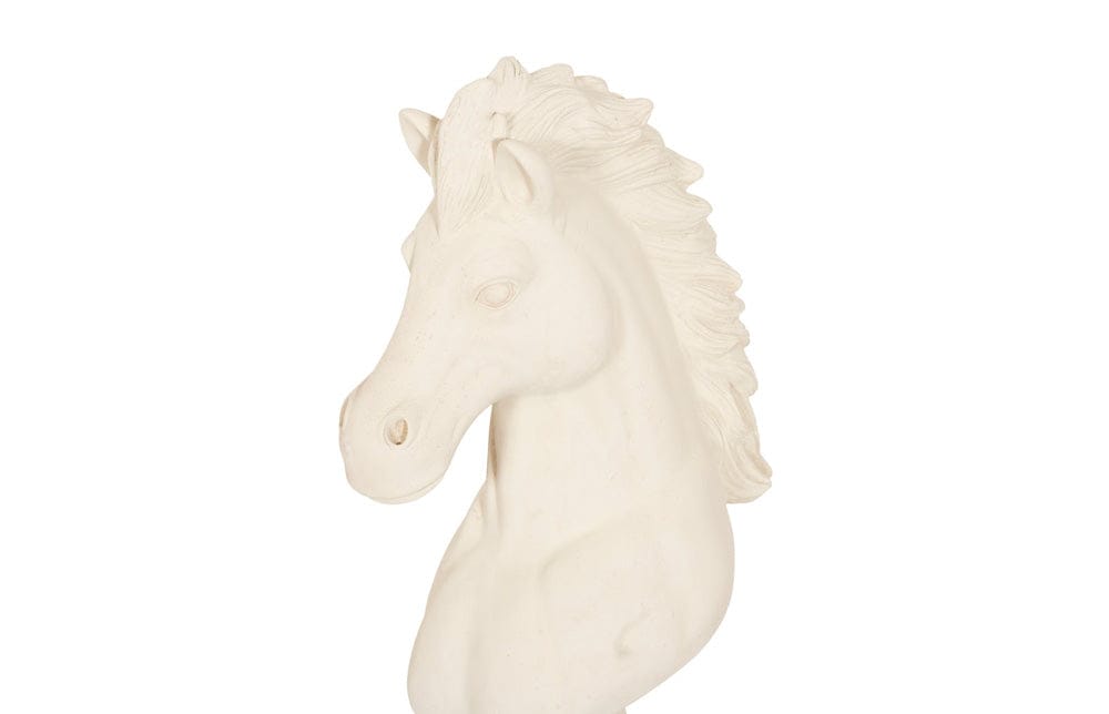 Phillips Collection - Knight Chess Sculpture, Cast Stone White, Small - PH118748 view 3