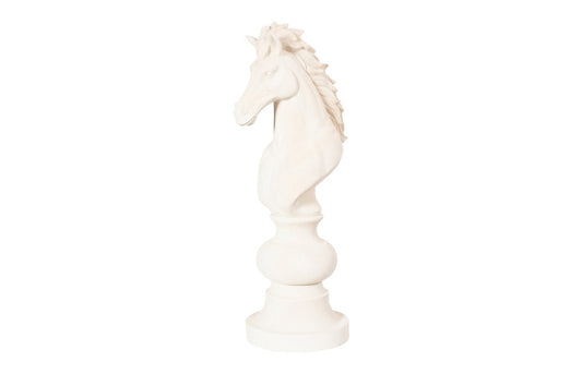 Phillips Collection - Knight Chess Sculpture, Cast Stone White - PH115687 veiw 1