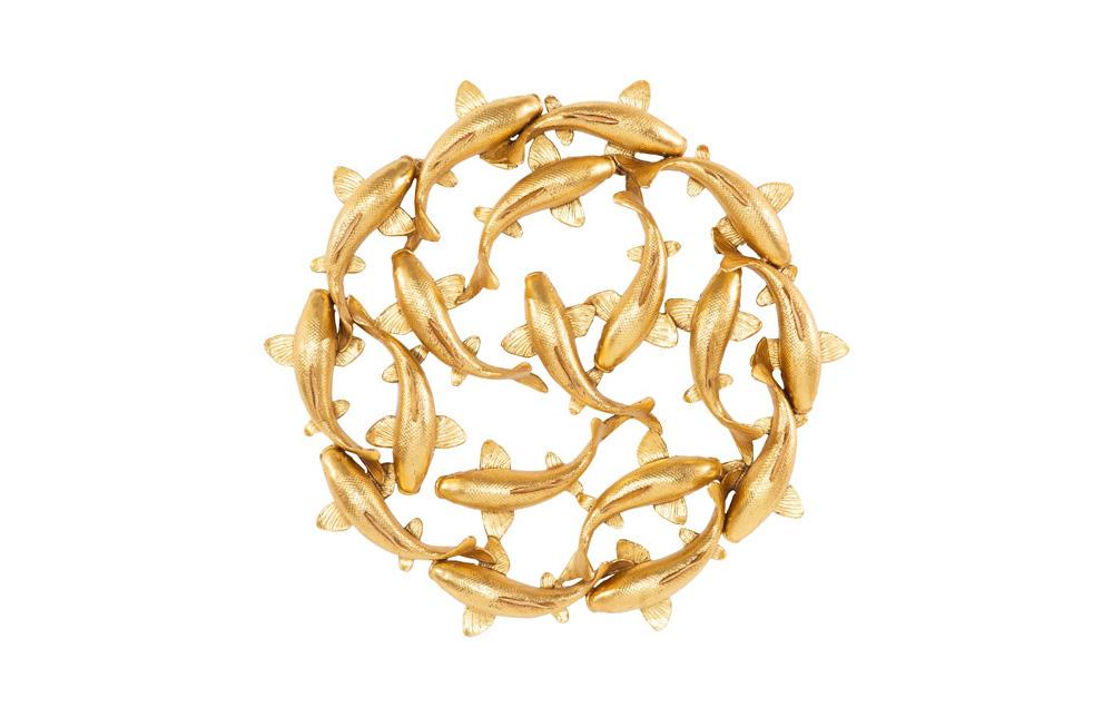 Phillips Collection - Koi Wall Art, Gold Leaf, Small - PH113919 veiw 1