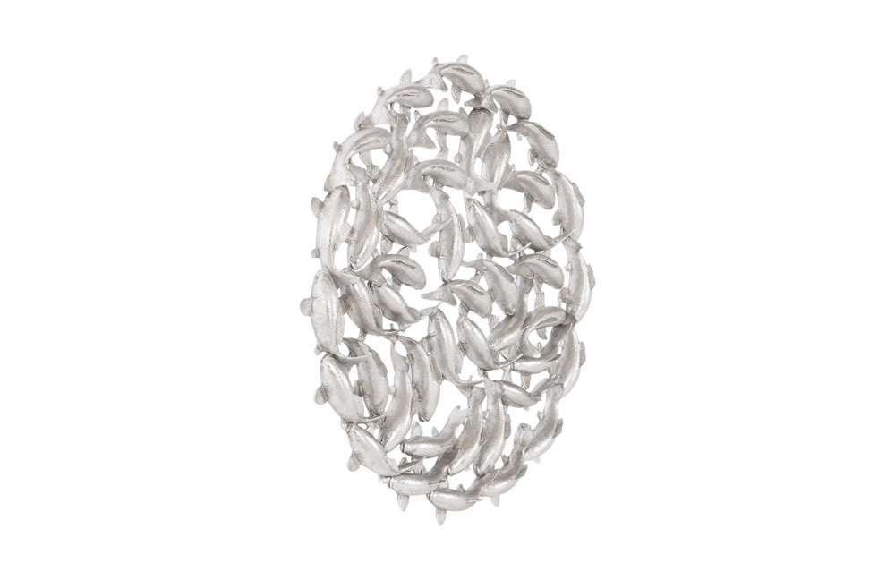 Phillips Collection - Koi Wall Art, Silver Leaf - PH110308 veiw 2