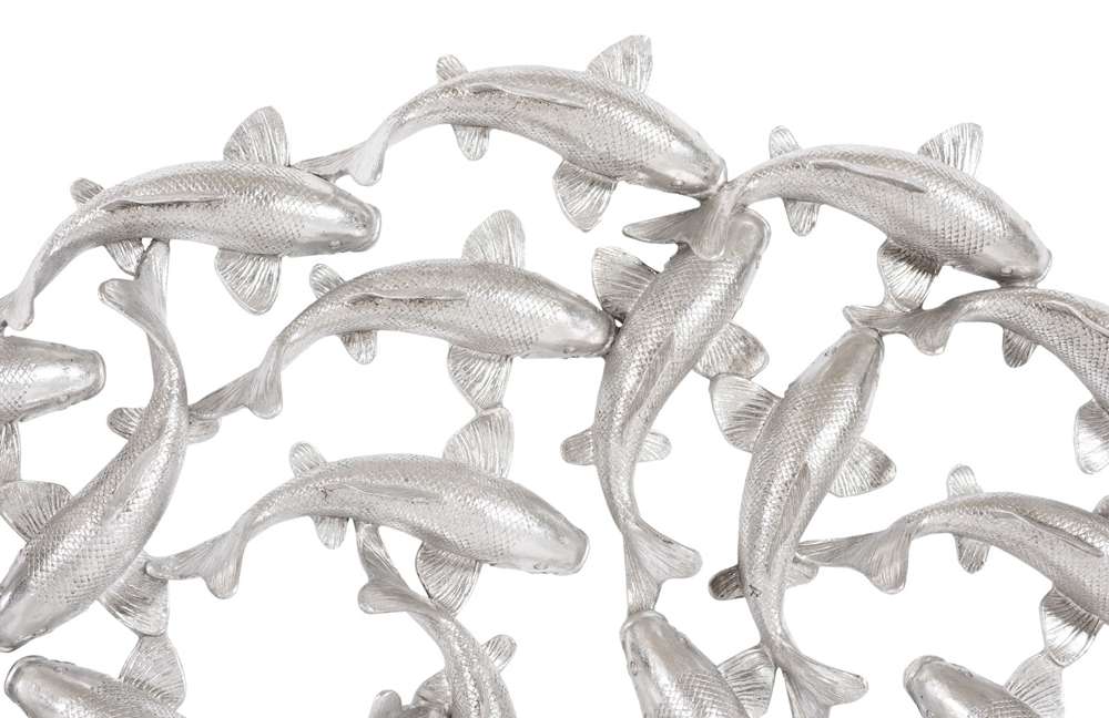 Phillips Collection - Koi Wall Art, Silver Leaf - PH110308 veiw 3