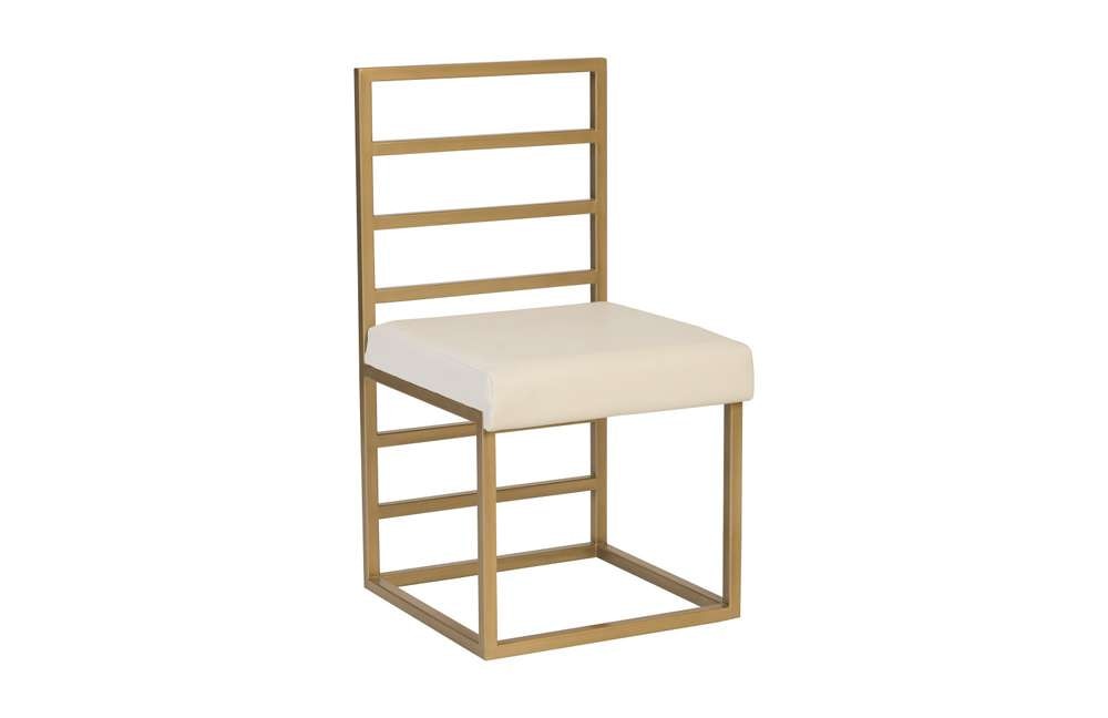 Phillips Collection - Ladder Dining Chair, Natural/Brass Finish - ID94264 veiw 1