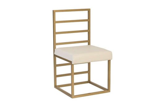 Phillips Collection - Ladder Dining Chair, Natural/Brass Finish - ID94264 veiw 1