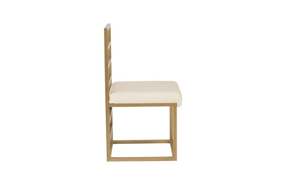 Phillips Collection - Ladder Dining Chair, Natural/Brass Finish - ID94264 veiw 2