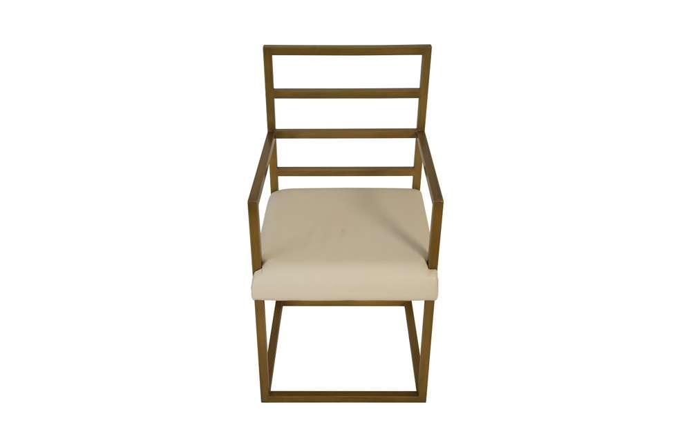 Phillips Collection - Ladder Dining Chair, Natural/Brass Finish - ID94264 veiw 4