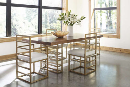 Phillips Collection - Ladder Dining Chair, Natural/Brass Finish - ID94264 veiw 5