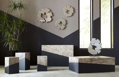 Phillips Collection - Lava Slice Sculpture on Stand, Resin, Stainless Steel - PH97069 veiw 6
