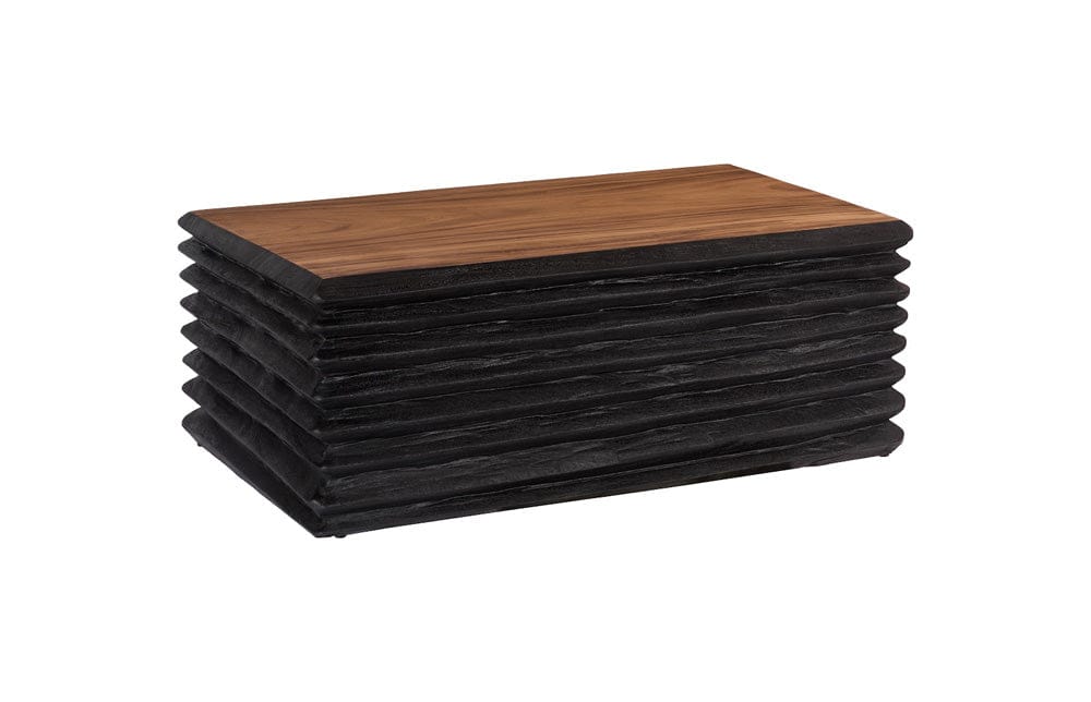 Phillips Collection - Layered Coffee Table, Burnt, Natural - TH115347 view 3