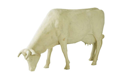 Phillips Collection - Life Size Cow, Grazing, Off White - PH57424 veiw 2