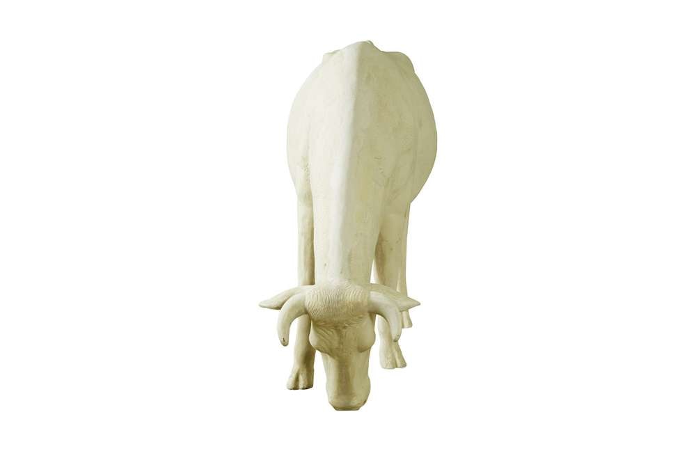 Phillips Collection - Life Size Cow, Grazing, Off White - PH57424 veiw 4