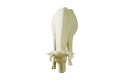 Phillips Collection - Life Size Cow, Grazing, Off White - PH57424 veiw 4