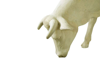 Phillips Collection - Life Size Cow, Grazing, Off White - PH57424 veiw 5