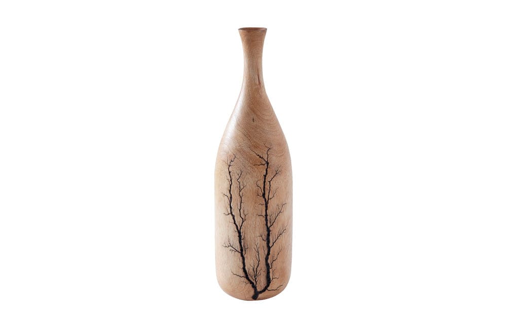 Phillips Collection - Lightning Bottle, Mango Wood, Curved Neck - TH97710 view 1