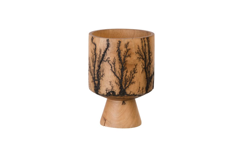 Phillips Collection - Lightning Vase, Mango Wood, Cup Shape - TH97706 view 1