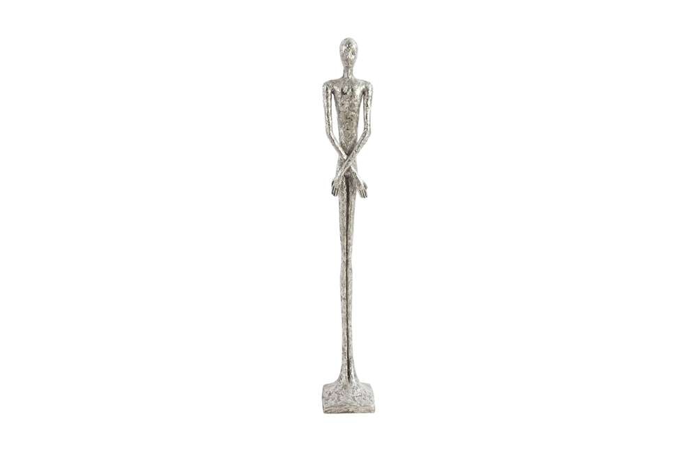 Phillips Collection - Lloyd Sculpture, Small, Resin, Silver Leaf - PH67645 veiw 1