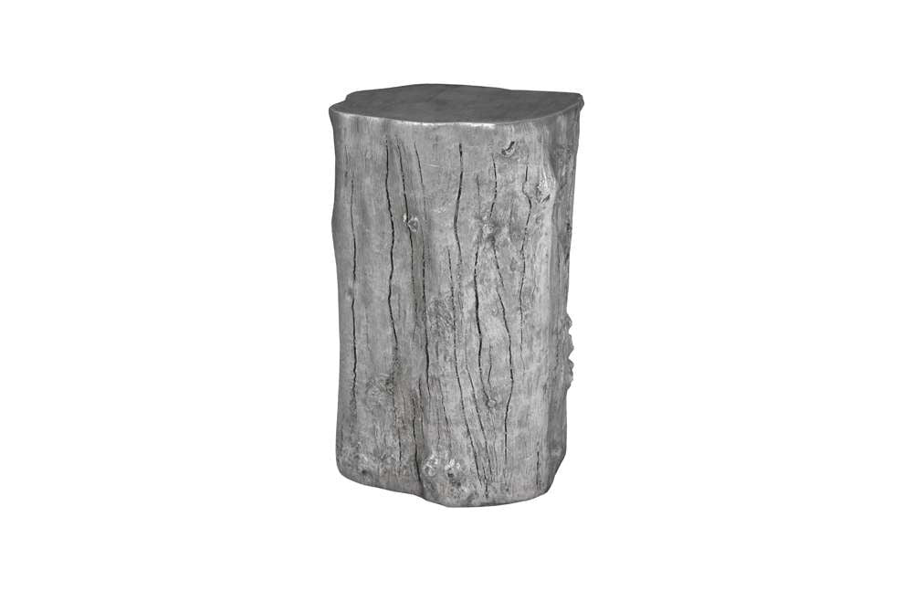 Phillips Collection - Log Pedestal, Silver Leaf - PH53167 veiw 1