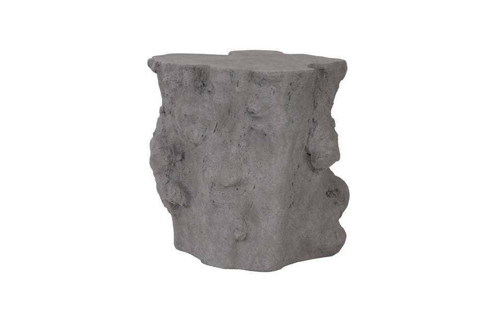 Phillips Collection - Log Side Table, Charcoal Stone - PH104193 veiw 3