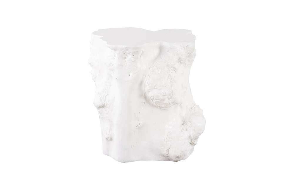 Phillips Collection - Log Side Table, Gel Coat White - PH105530 veiw 1