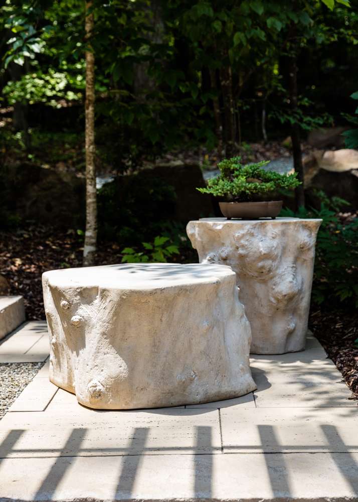 Phillips Collection - Log Side Table, Roman Stone - PH61360 veiw 4