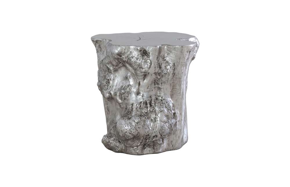 Phillips Collection - Log Side Table, Silver Leaf - PH56281 veiw 1