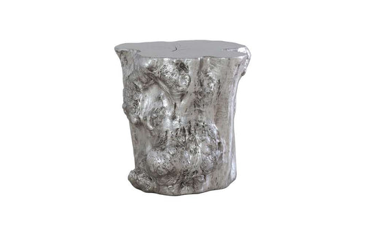 Phillips Collection - Log Side Table, Silver Leaf - PH56281 veiw 1