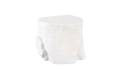 Phillips Collection - Log Stool, Gel Coat White, LG - PH105532 veiw 1
