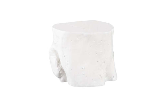Phillips Collection - Log Stool, Gel Coat White, LG - PH105532 veiw 1