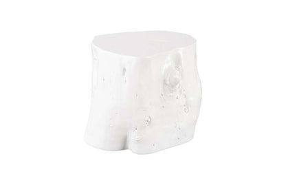 Phillips Collection - Log Stool, Gel Coat White, LG - PH105532 veiw 3
