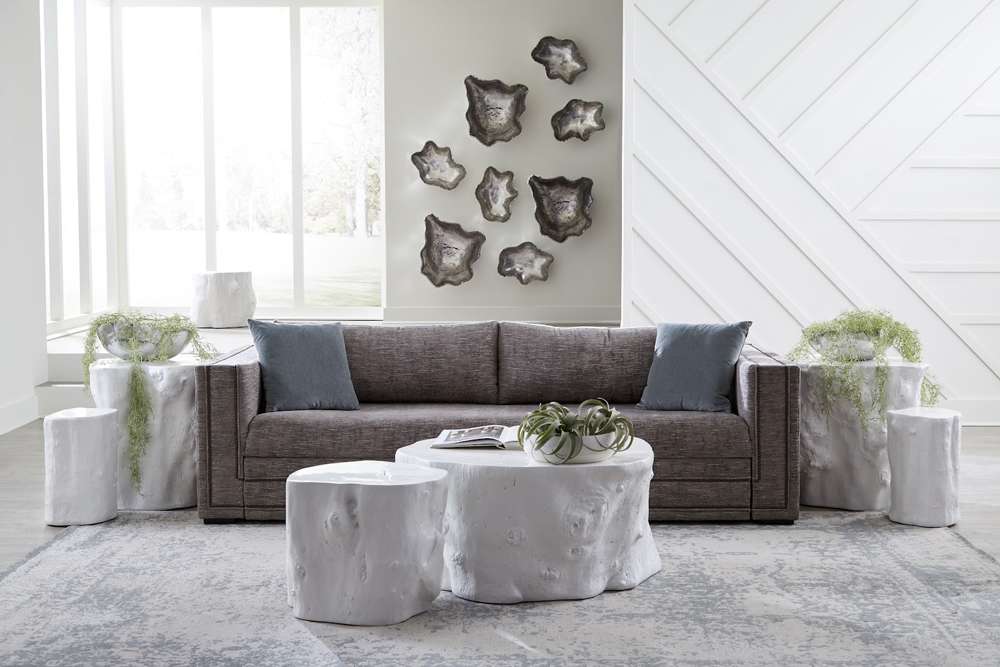 Phillips Collection - Log Stool, Gel Coat White, LG - PH105532 veiw 4