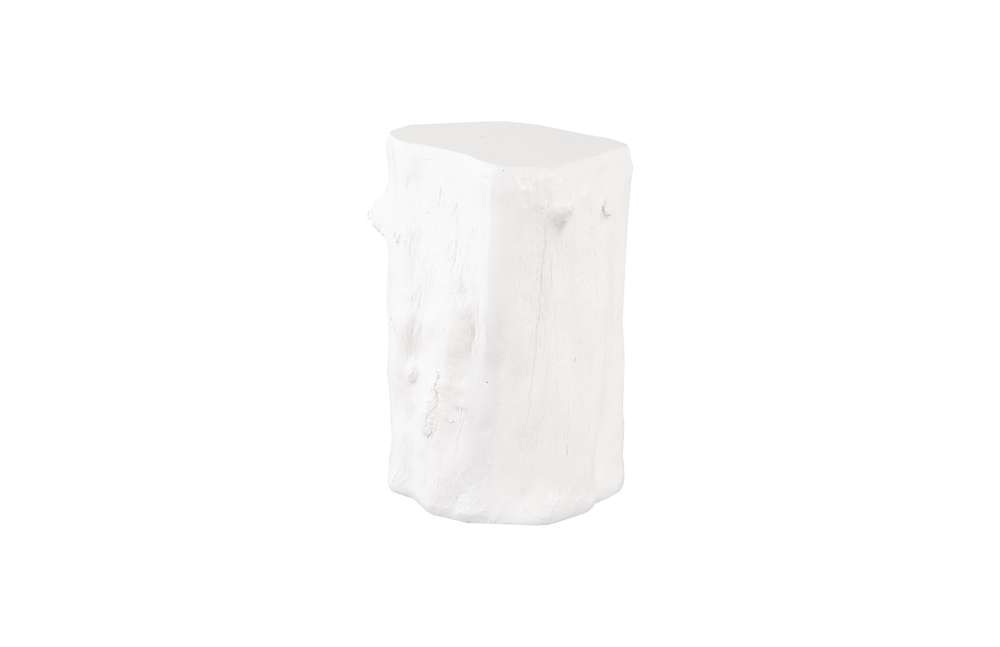 Phillips Collection - Log Stool, Gel Coat White, SM - PH105531 veiw 1