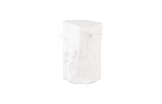 Phillips Collection - Log Stool, Gel Coat White, SM - PH105531 veiw 1