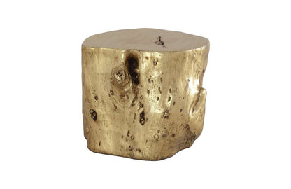 Phillips Collection - Log Stool, Gold Leaf, LG - PH56278 veiw 1
