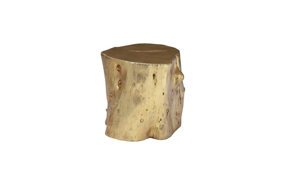Phillips Collection - Log Stool, Gold Leaf, LG - PH56278 veiw 2