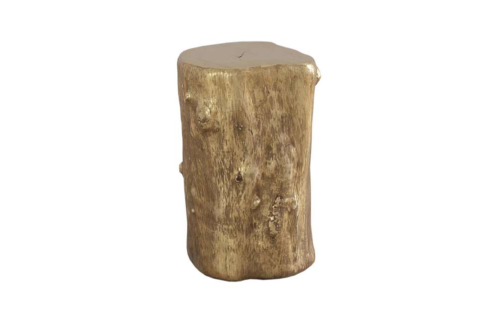 Phillips Collection - Log Stool, Gold Leaf, SM - PH55915 veiw 1